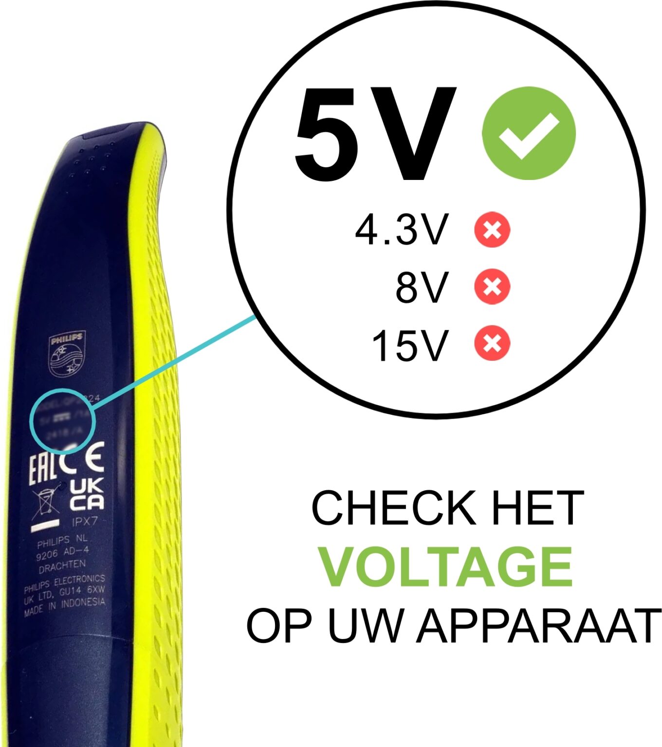 Stroomvoorziening Oplader 21V Vervanging voor Philips AD-2125-VD9P